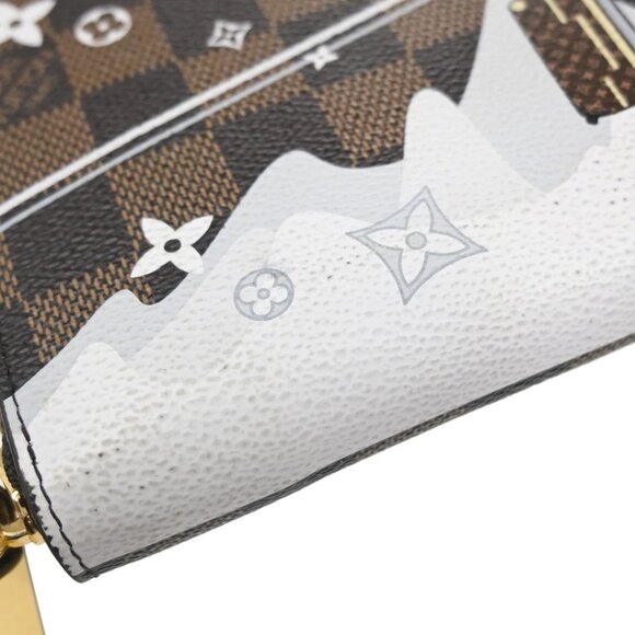 LOUIS VUITTON Zippy Wallet Vivienne Zip Around Damier Ebene Brown 368-082725 - Picture 8 of 16